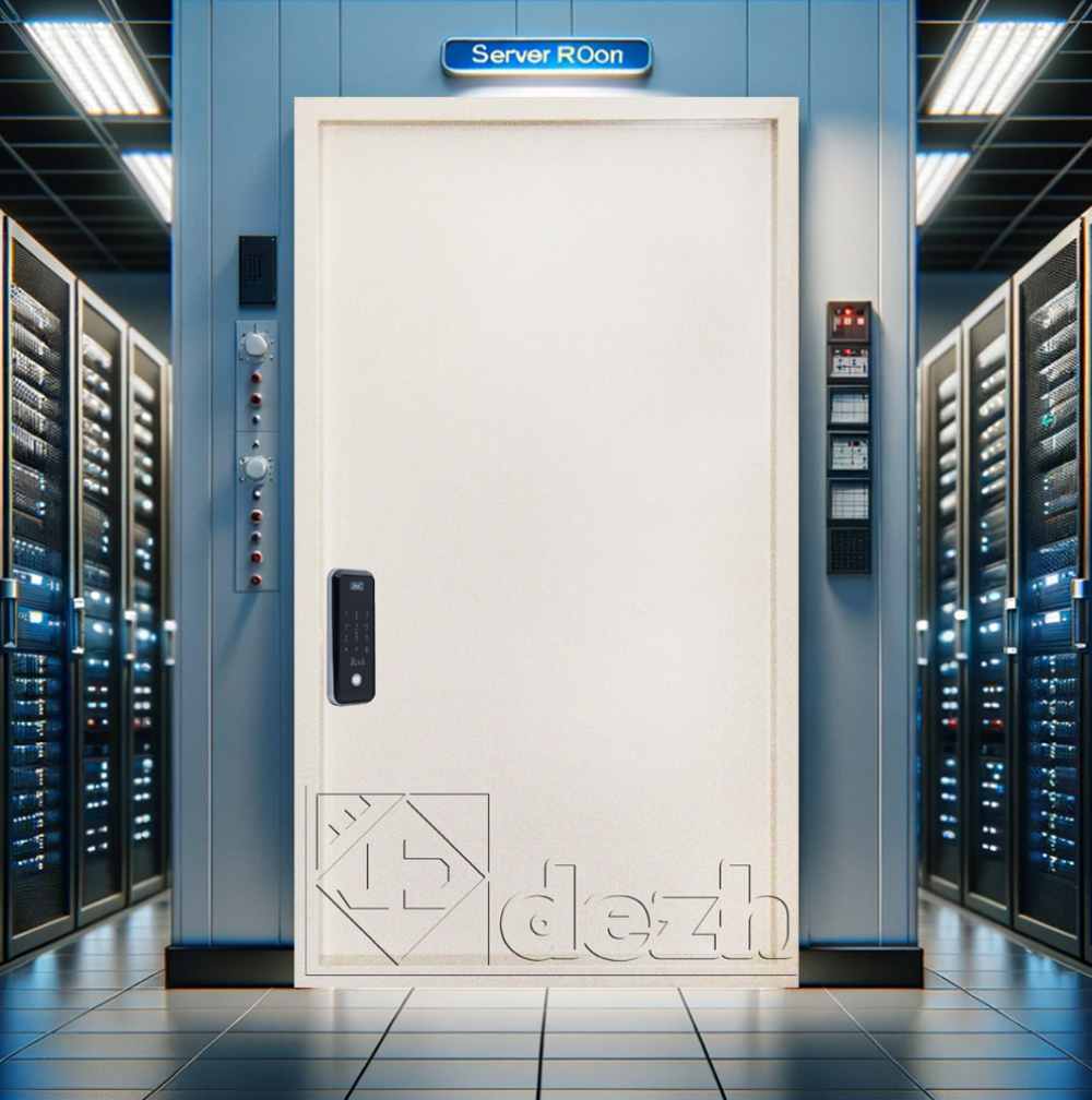 درب اتاق سرور با عایق داخلی پشم سنگ مدل DZ-388